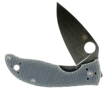 Spyderco C220GPGY Polestar 3.30" CTS BD1 Drop Point Plain Gray G10 Folding Knife