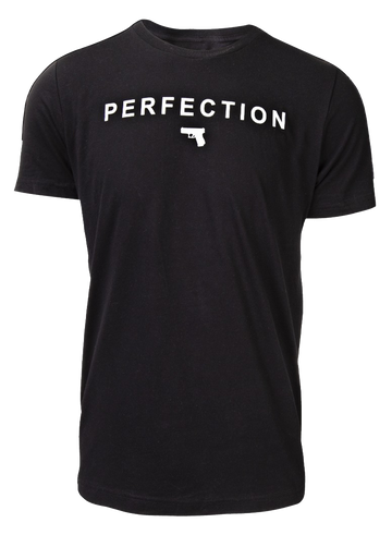 Glock Perfection Pistol Black Cotton T-Shirt 3XL Short Sleeve