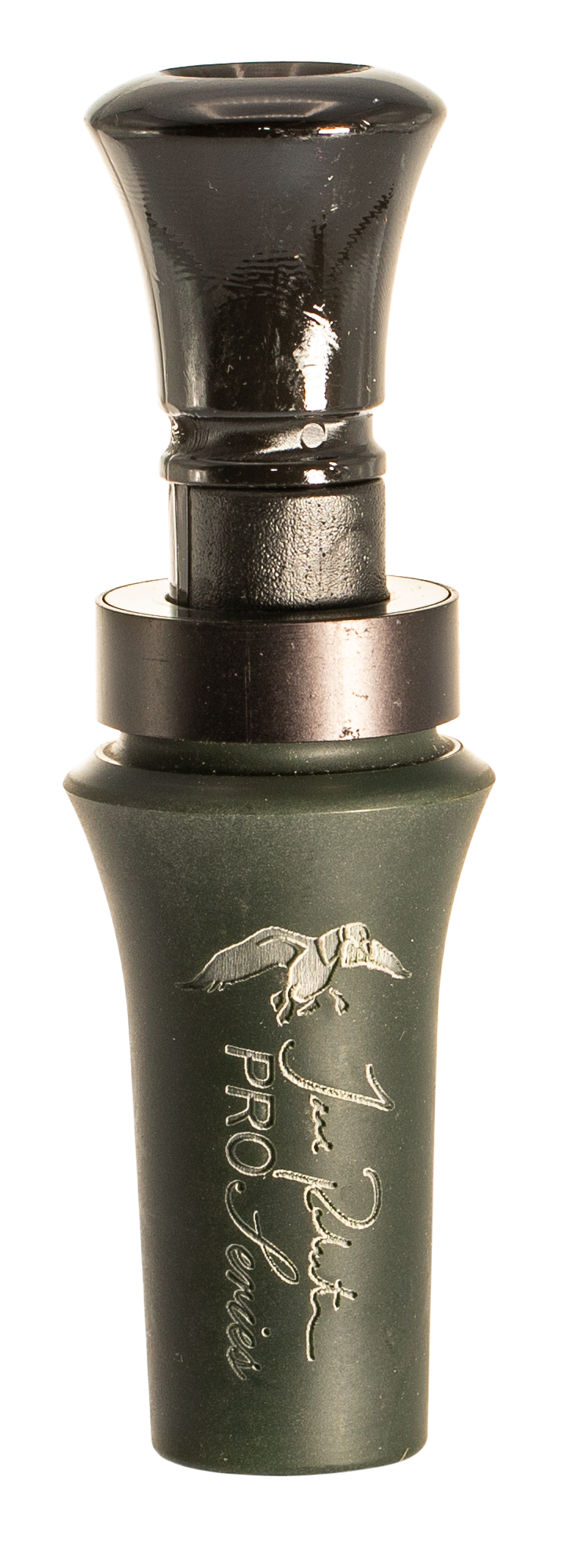 Duck Commander Jase Pro Series Open Call Double Reed Mallard Hen Duck Call - OD Green Acrylic