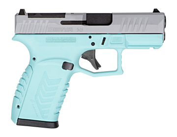 Derya Firearms DY9Z 9mm Luger 3.5" 15+1 Striker-Fired Semi-Auto Pistol - Blue/Silver