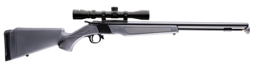 CVA Wolf .50 Cal 24" Break-Action Muzzleloader - Stealth Gray Synthetic Stock - KonusShot 3-9x32mm