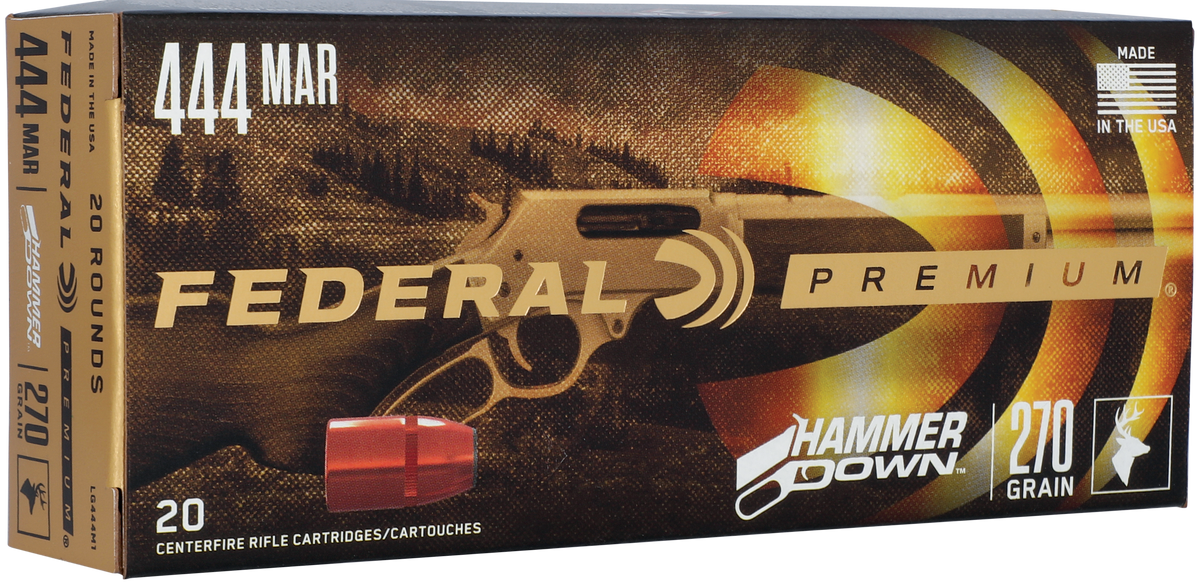 Federal Premium HammerDown 444 Marlin 270gr Bonded Hollow Point - Box or Case