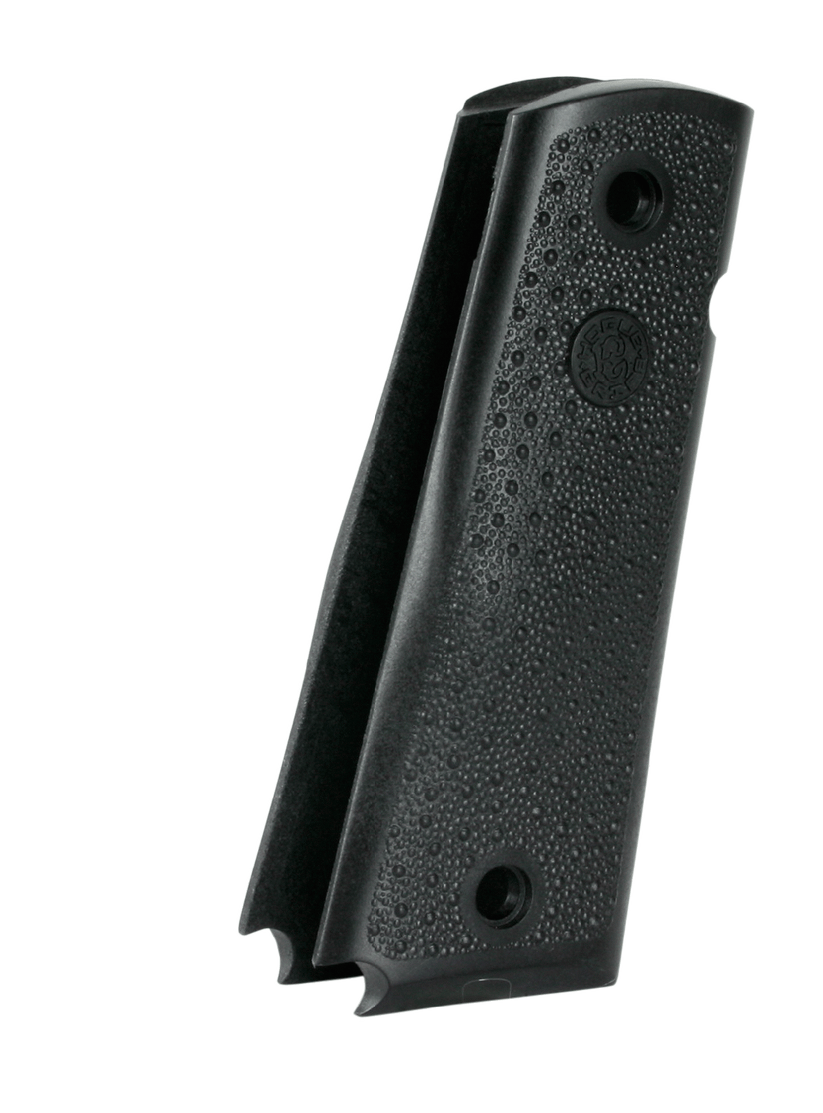Hogue OverMolded 1911 Govt Grip Panels Cobblestone w/Palm Swells
