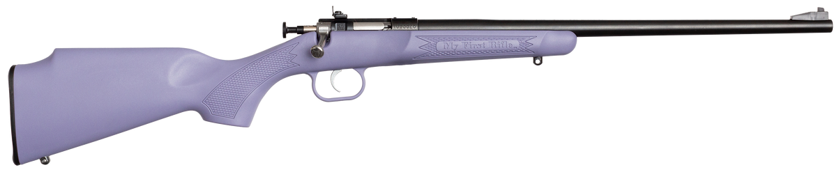 Crickett KSA2306 Youth 22 LR 16.12" 1-Rd Bolt Action Rifle - Purple Synthetic Stock