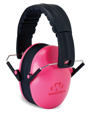 Walkers Game Ear Youth Passive Muff 23 dB Over the Head Pink/Black Polymer