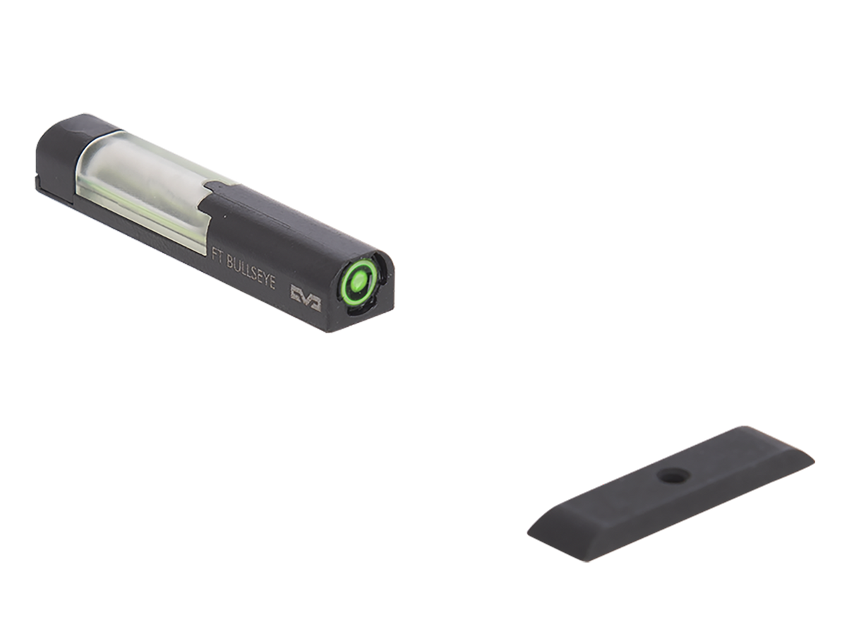 Meprolight FT Bullseye Green Tritium/Fiber Optic Front Sight for Glock Gen 1-5 Black Frame