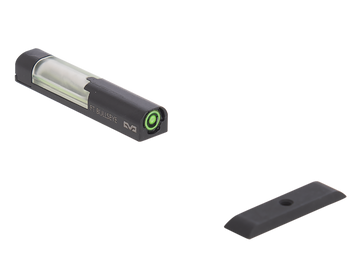 Meprolight FT Bullseye Green Tritium/Fiber Optic Front Sight for Glock Gen 1-5 Black Frame