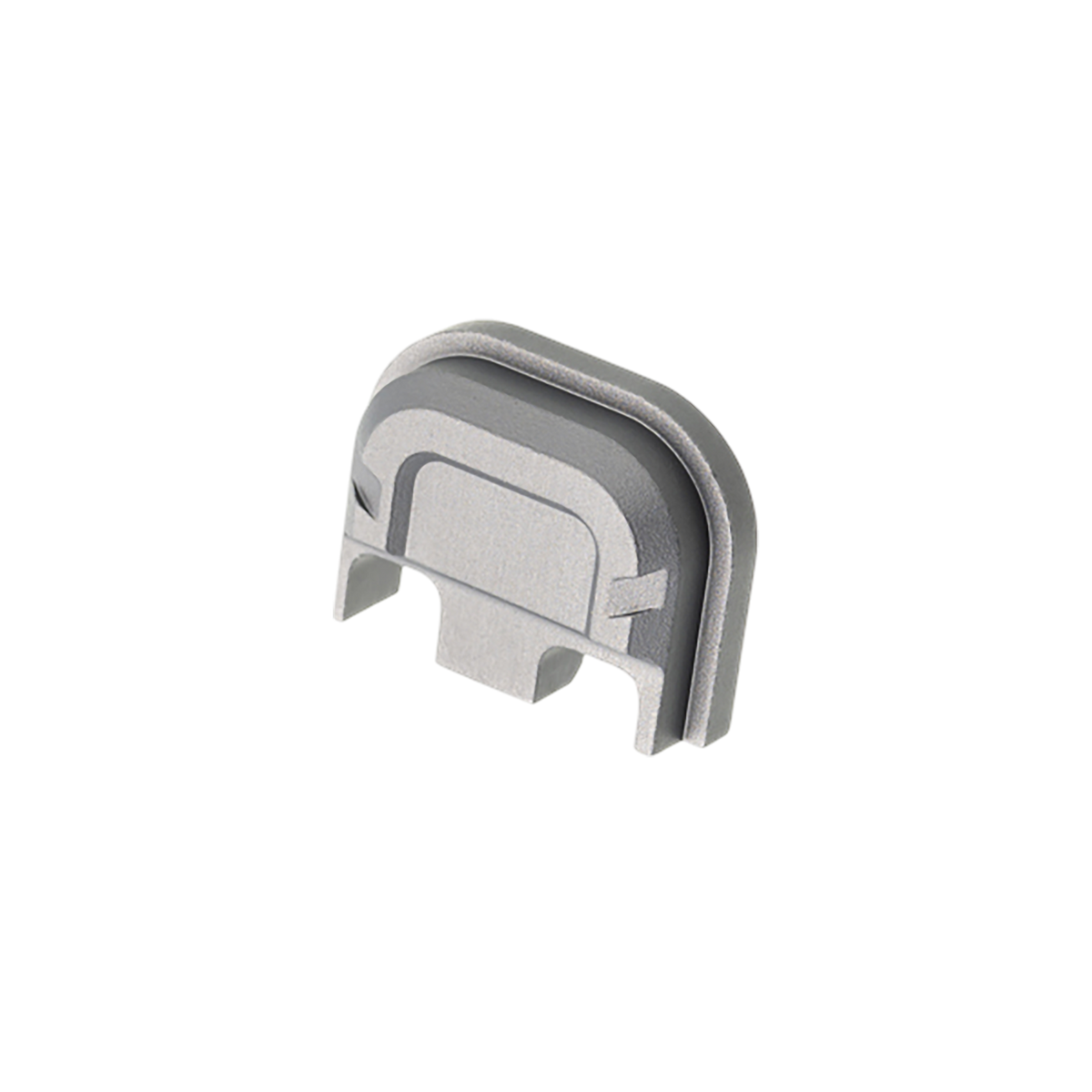 Tyrant CNC Slide Cover Plate Glock Gen 5 Gray Aluminum - Chevron Design