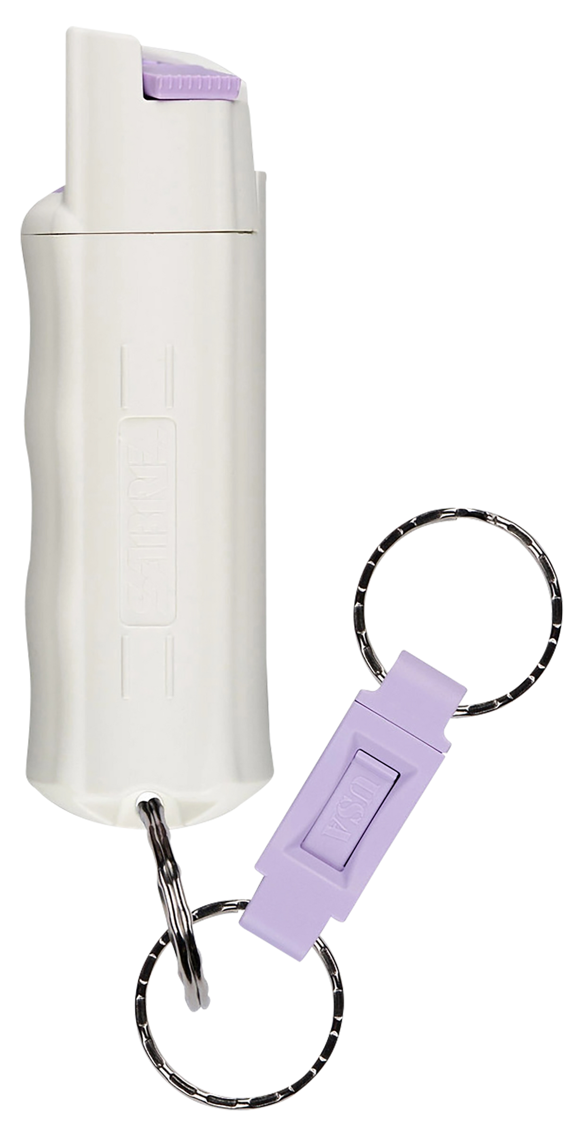 Sabre HC14GL02 Red Pepper Spray 0.54 oz 10 ft 25 Bursts White - Glow-in-Dark w/Quick Release