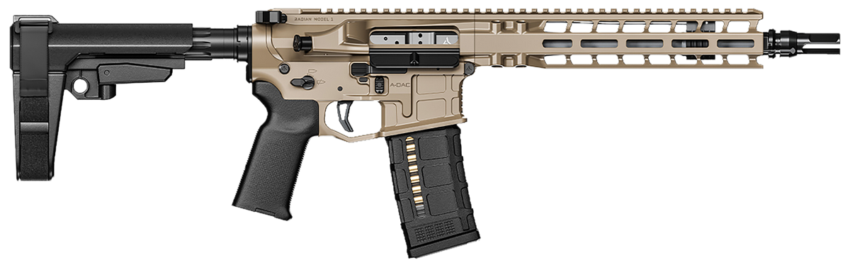 Radian Weapons Model 1 223 Wylde 10.50" 30+1 Semi-Auto AR-15 Pistol - FDE Billet