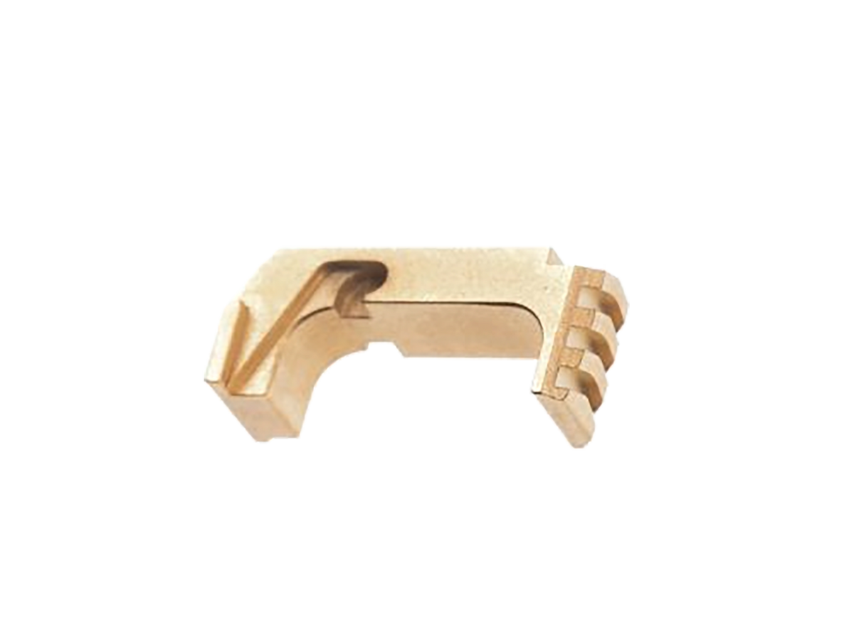 Tyrant CNC Extended Magazine Release for Glock 43X/48 - Gold Aluminum/Steel