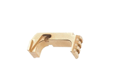 Tyrant CNC Extended Magazine Release for Glock 43X/48 - Gold Aluminum/Steel