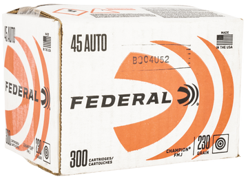 Federal Champion Training 45 ACP 230gr FMJ 300 Rounds