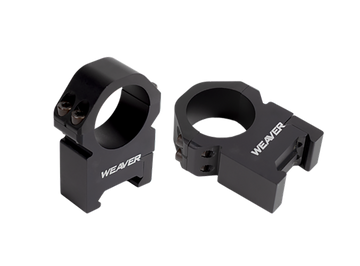 Weaver Mounts Precision 1" Tube Extra High Scope Rings - Black Anodized Aluminum