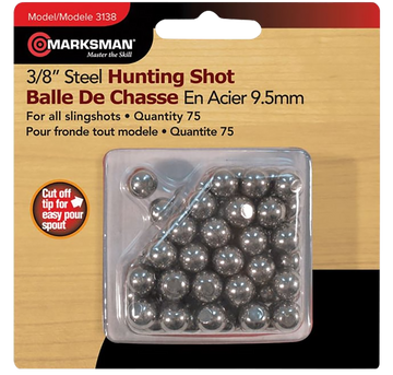 Marksman 3138 Slingshot Steel Shot 3/8" 250 Count
