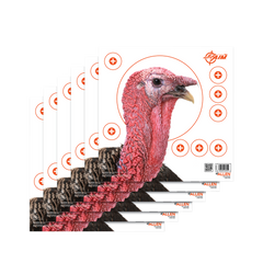 EZ-Aim Four Color Turkey Hanging Paper Target 12" x 12" 6 Pack
