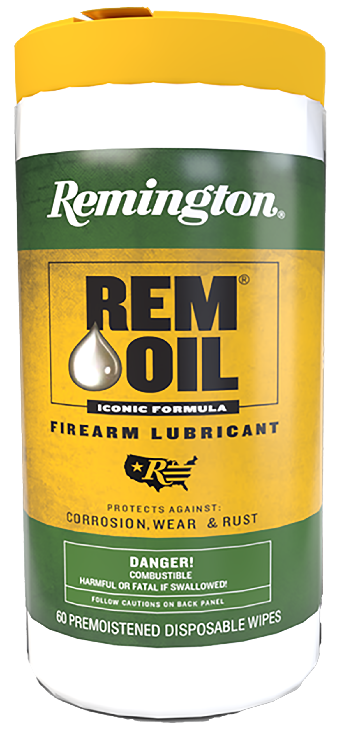Remington Accessories Rem Oil Wipes 7" x 8" 60-Count Gun Cleaning Wipes