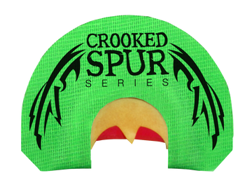 Foxpro Crooked Spur Back Wing Diaphragm Turkey Call - Triple Reed - Green