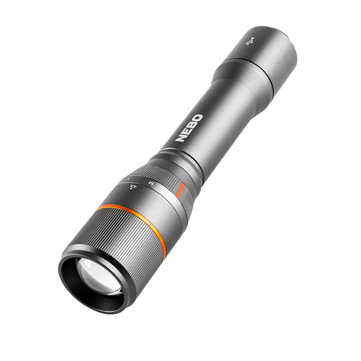 NEBO Davinci 2000 Rechargeable Flashlight 2000 Lumens IP67 - Gray