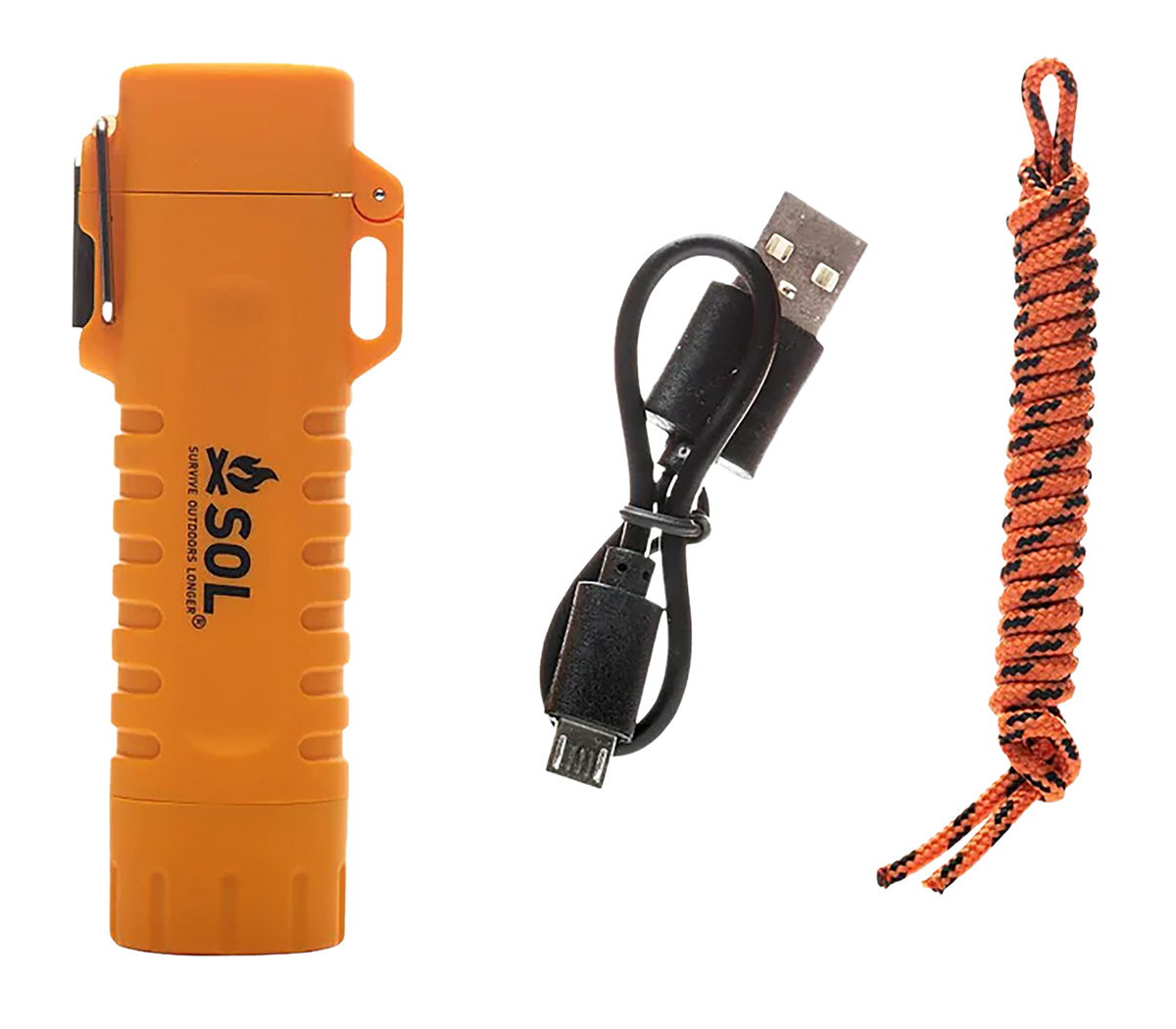 Survive Outdoors Longer Fire Lite Fuel Free Lighter Orange