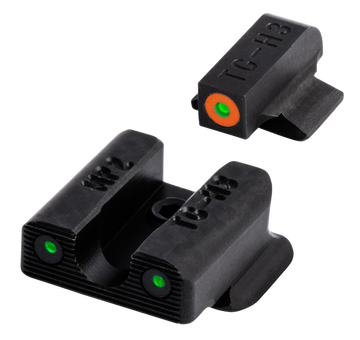 TruGlo Tritium Pro S&W M&P Bodyguard 380 Night Sight Set - Green Tritium Orange Outline