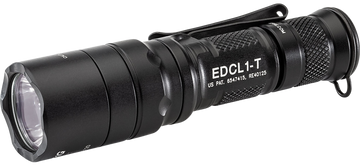 Surefire EDCL1-T Everyday Carry Light 1 5/500 Lumens White LED Flashlight - Black Anodized