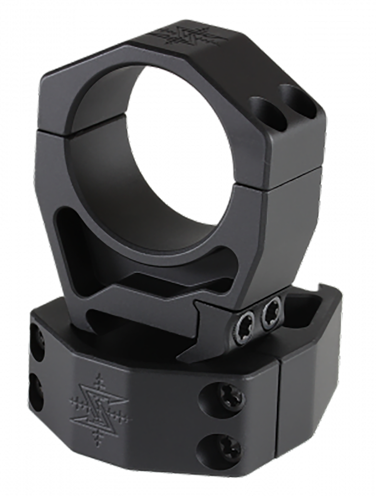 Seekins Precision Scope Rings 35mm 1.00" High Matte Black Picatinny