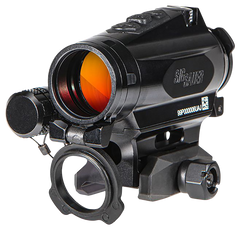 Sig Sauer Electro-Optics Romeo4XT-Pro 1x20mm Red Dot Sight 2 MOA Red Ballistic Circle Dot Multi-Reticle - Black