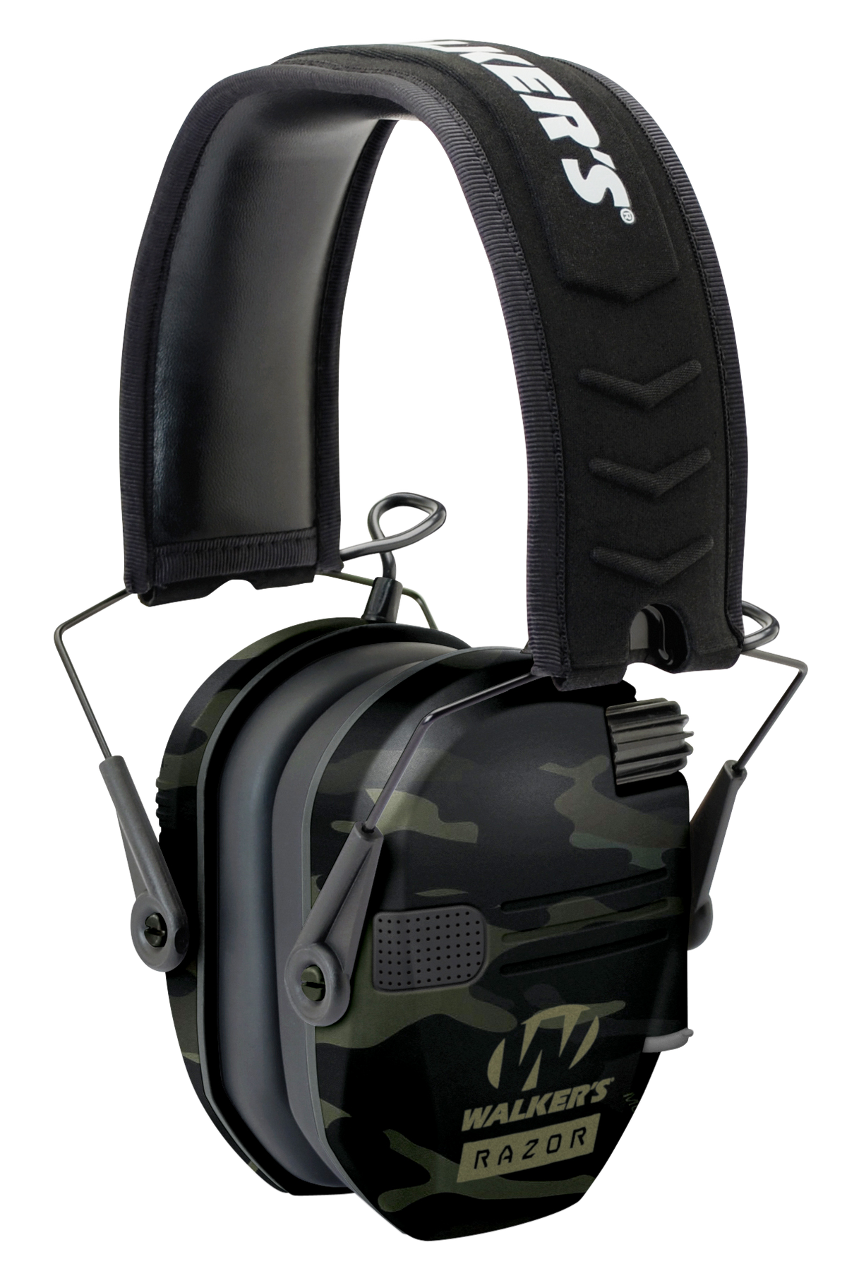 Walkers Game Ear Razor Slim Electronic Muff 23 dB Over the Head Multi-Cam/Black Polymer