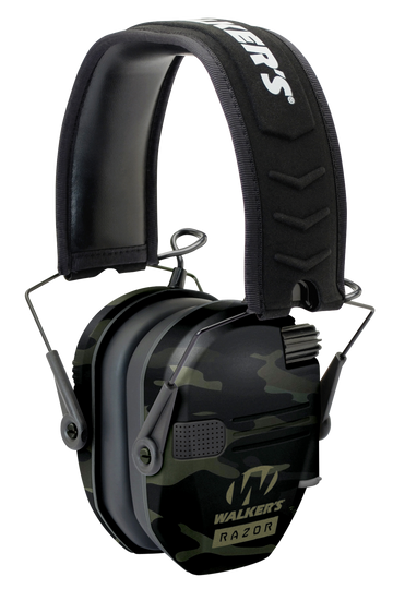 Walkers Game Ear Razor Slim Electronic Muff 23 dB Over the Head Multi-Cam/Black Polymer