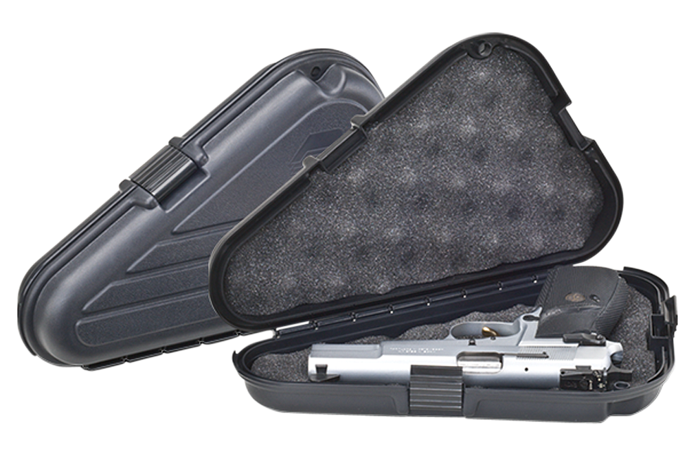 Plano 142300 Protector Pistol Case Large 12" Black Polymer - Holds Handgun
