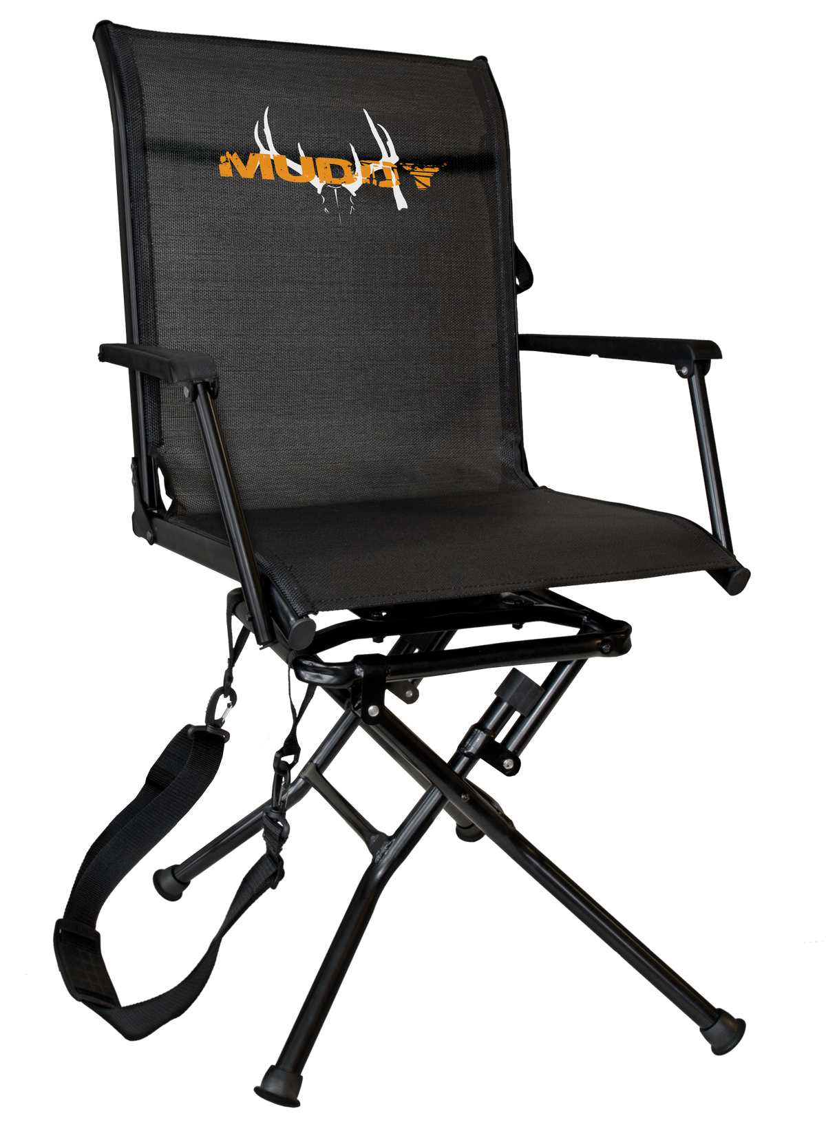 Muddy Swivel-Ease XT Ground Seat - Black Steel Folding Chair