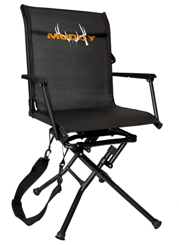 Muddy Swivel-Ease XT Ground Seat - Black Steel Folding Chair