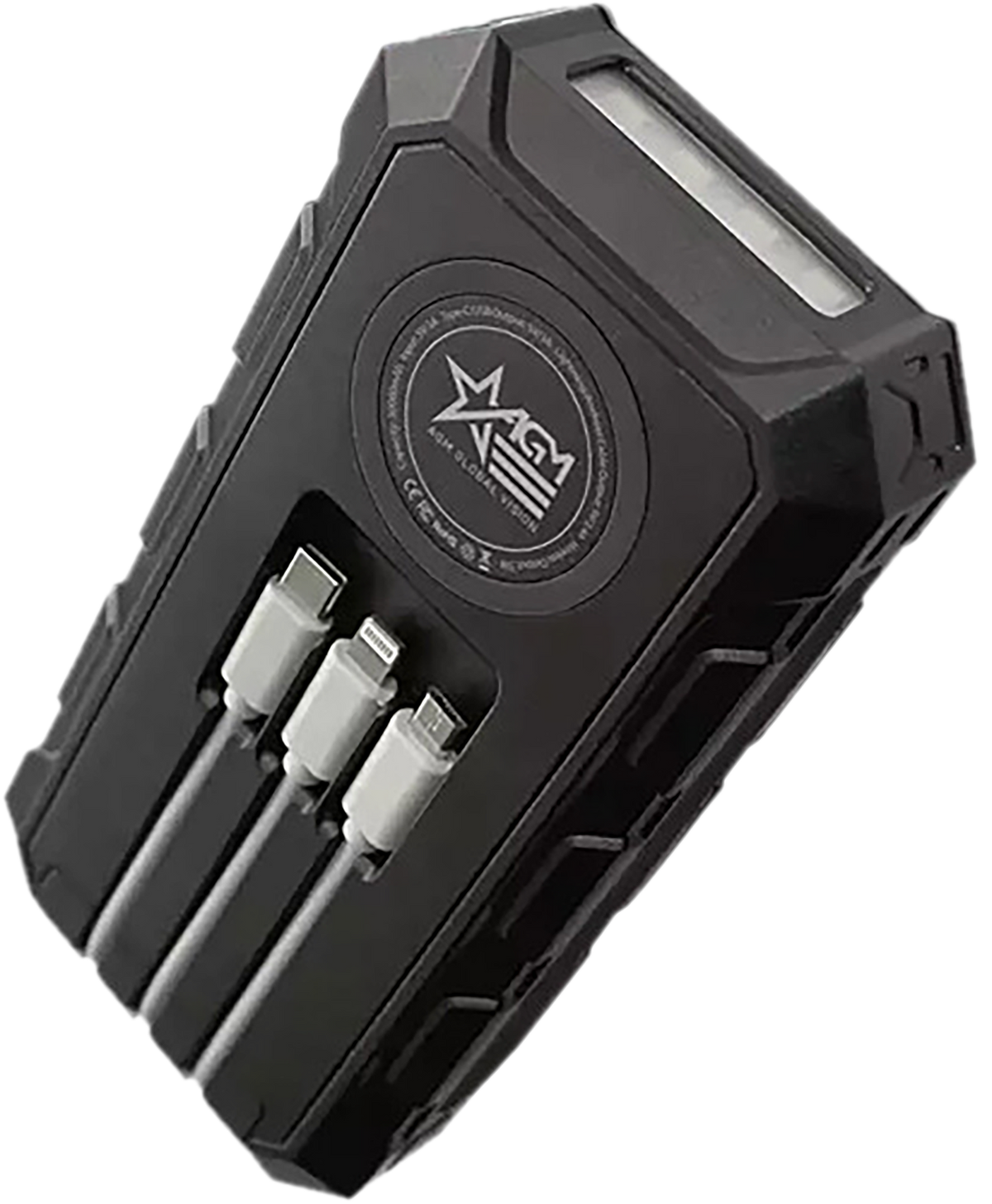 AGM Global Vision Solar Power Bank 30000mAh Wireless 5V Black