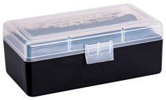 Berrys 61687 Ammo Box 38 Special,357 Mag 50rd Clear Lid w/Black Bottom