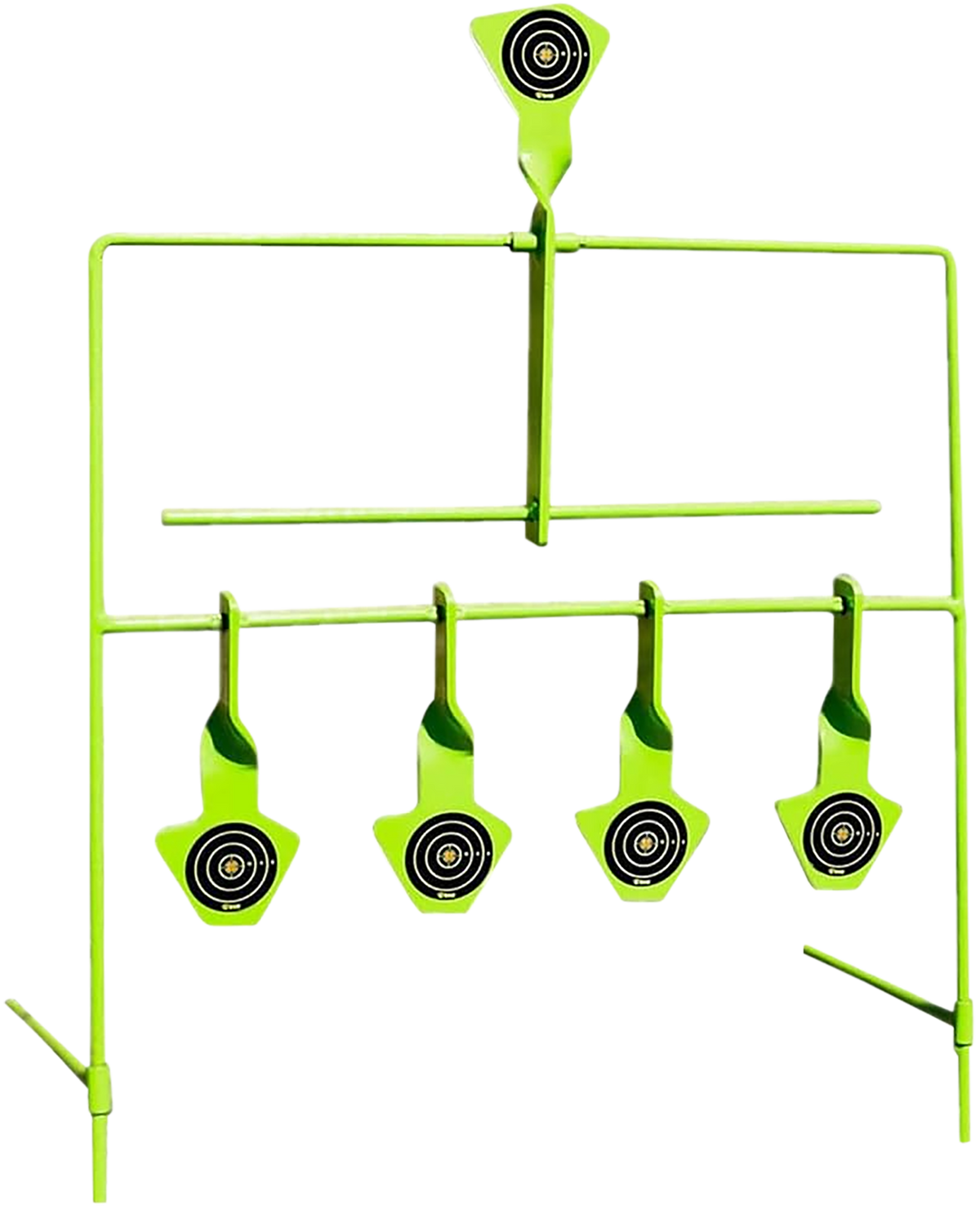 SME SMEST22RES Hands Free Resetting System .22 Cal Rimfire Pistol/Rifle Steel Target - Black/Green