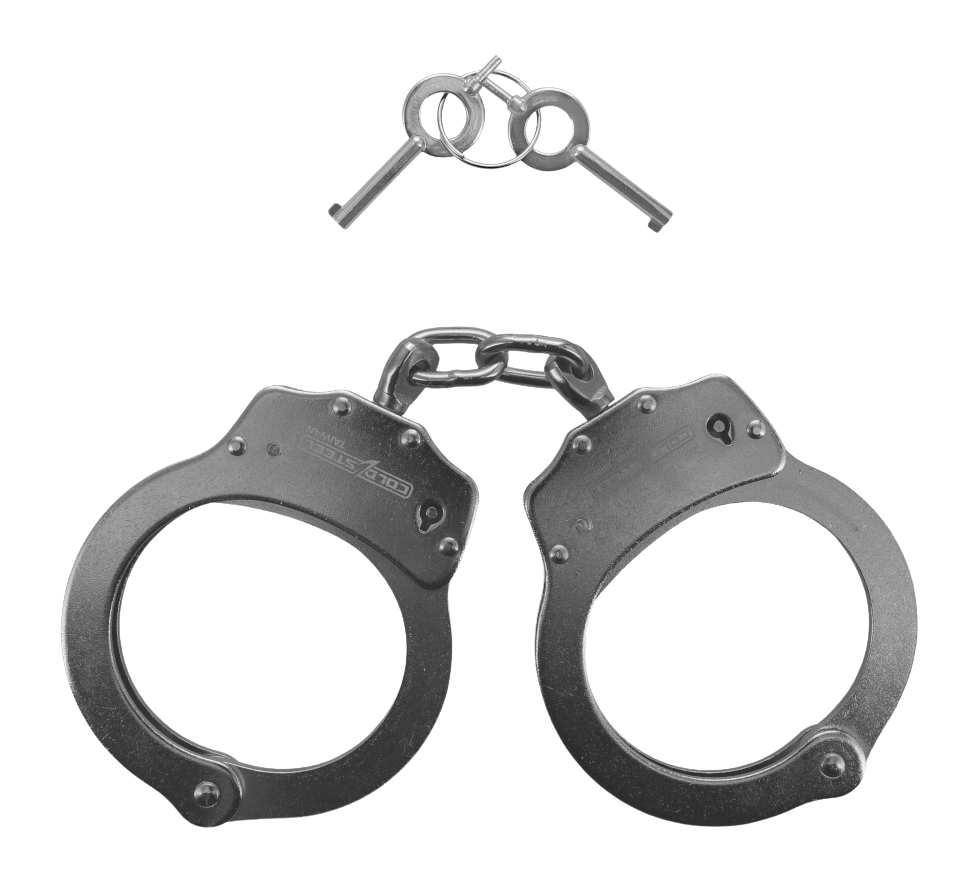Cold Steel Standard Size Handcuffs - Nickel-Plated Carbon Steel