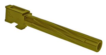 Rival Arms Precision V1 Match Grade Glock 34 Gen3-4 9mm Luger 5.31" Fluted Stainless Steel Drop-In Barrel - Gold PVD