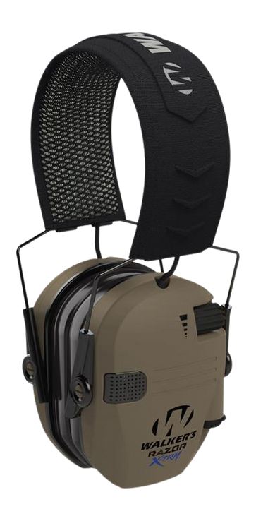 Walkers Game Ear Razor Digital X-TRM 21 dB Over the Head Motion Electronic Muff - Flat Dark Earth