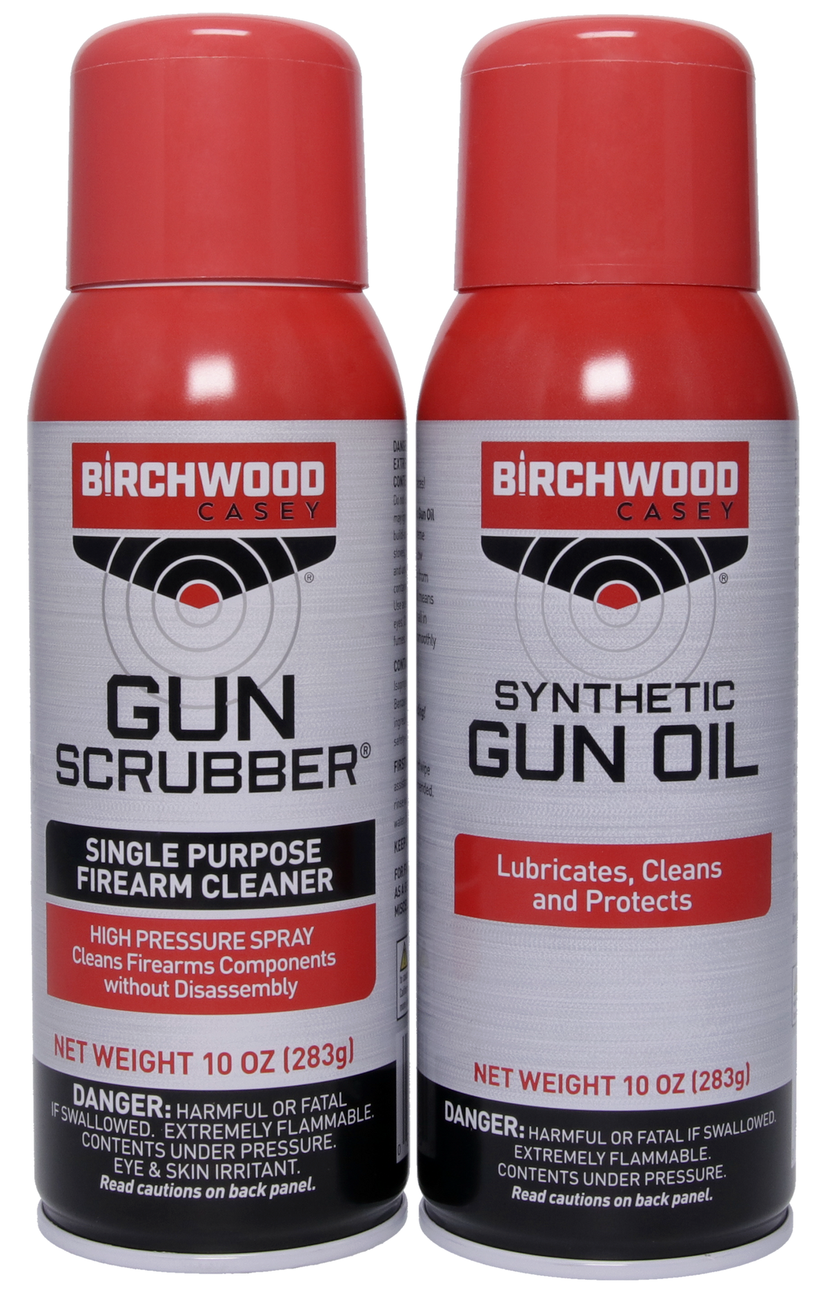 Birchwood Casey Gun Scrubber & Synthetic Gun Oil Combo Pack 10 oz Aerosol 2 Pack