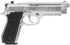 Taurus 92 9mm Luger 5" 17+1 DA/SA Semi-Auto Pistol - Serrated Frame - Matte Stainless