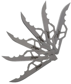 Schrade Enrage 8 Replacement Blades 3" 420A Stainless Steel - 8 Blade Pack