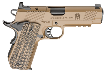 Springfield Armory 1911 TRP AOS 9mm Luger 4.25" 9+1 Semi-Auto Pistol - Coyote Brown Cerakote
