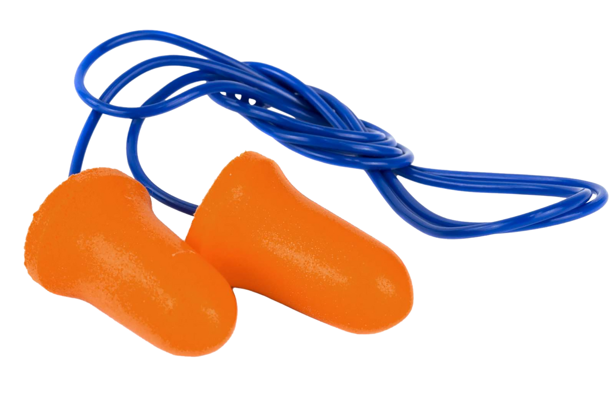 Walkers Game Ear Corded Foam Ear Plugs 32 dB NRR In The Ear Orange/Blue - 50 Pair