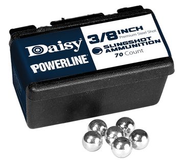 Daisy 8183 Powerline Premium 3/8" Steel Slingshot Ammo 70/Box