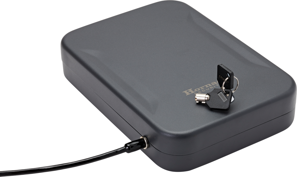 Hornady Lock Box XL Black Steel Holds 1 Handgun 10" x 7" x 2"