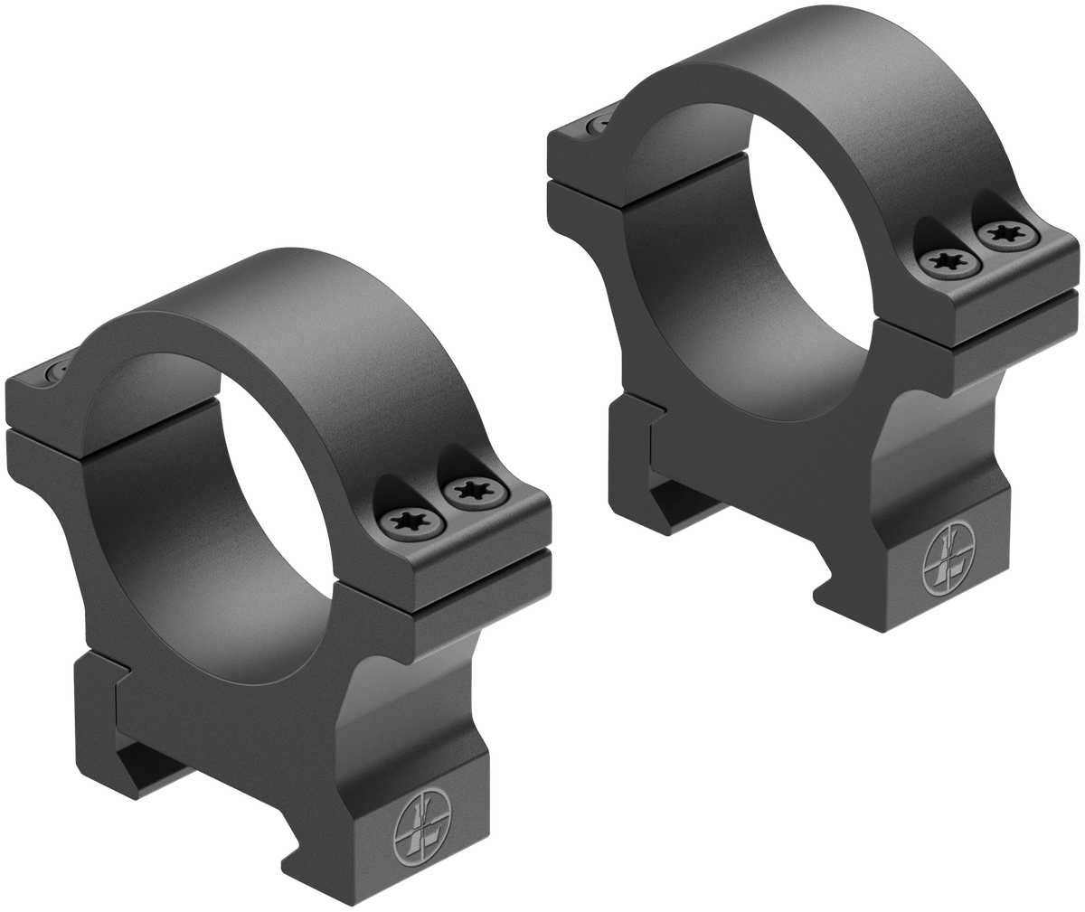 Leupold Open Range Cross-Slot 30mm Medium Matte Black Aluminum Scope Rings