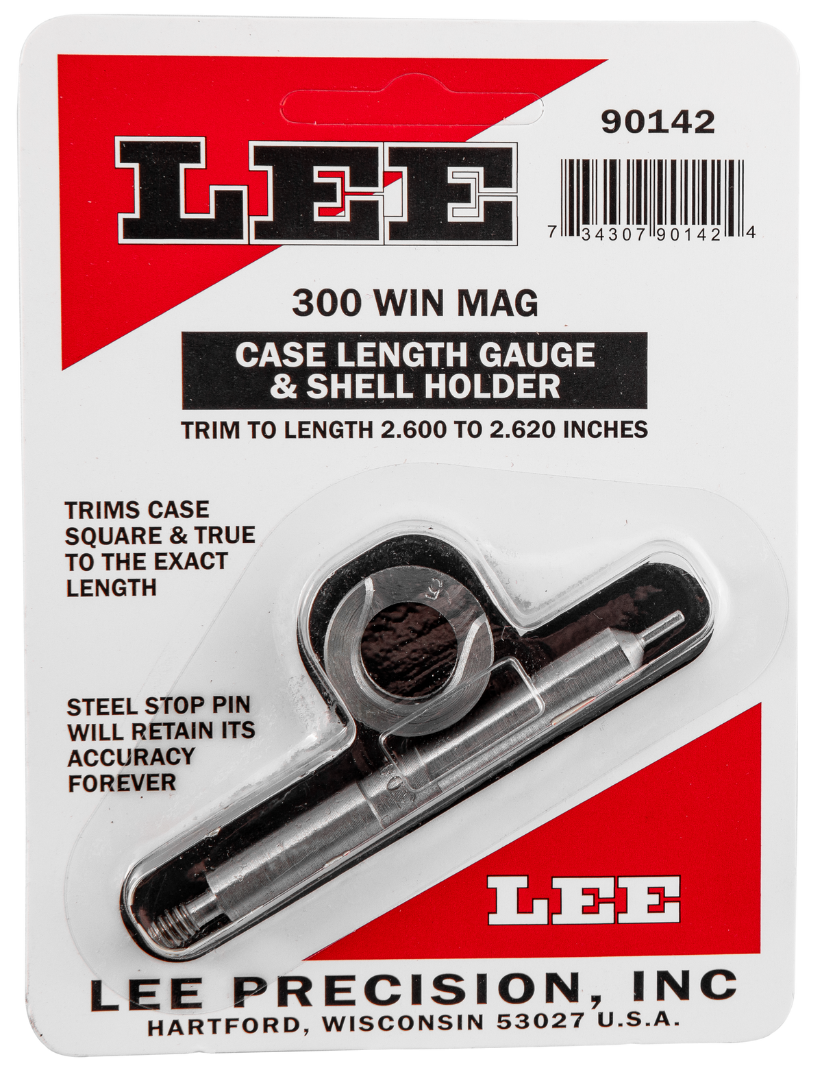 Lee Precision Case Length Gauge 300 Win Mag w/ Shell Holder