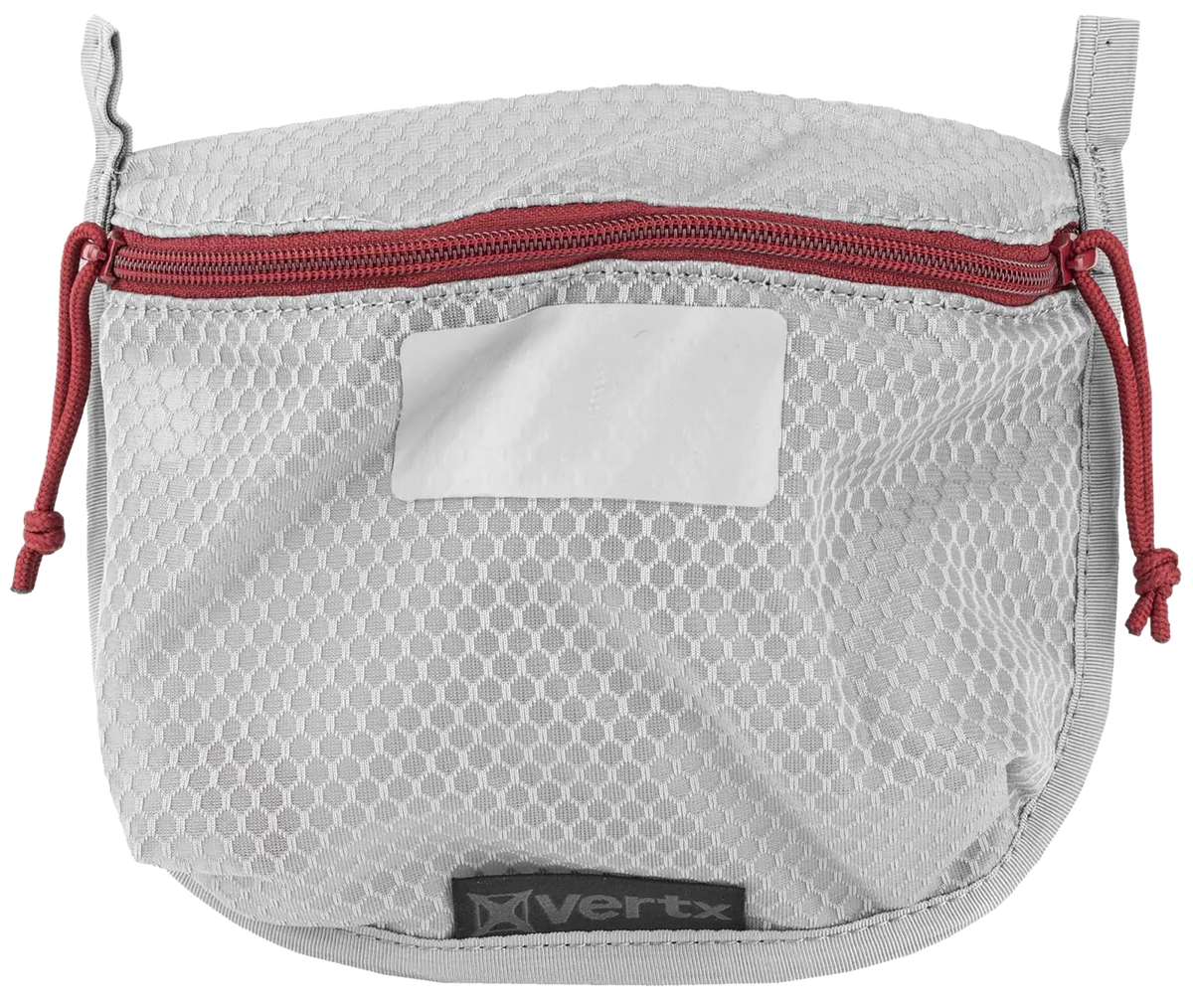Vertx Overflow Medium Pouch 5" x 7.25" Nylon Mesh White/Red