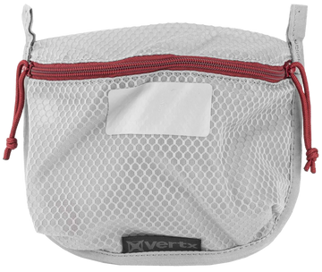Vertx Overflow Medium Pouch 5" x 7.25" Nylon Mesh White/Red